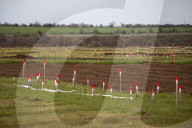 Sappers clear Russian laid landmines in Ukraine's farmlands