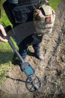 Sappers clear Russian laid landmines in Ukraine's farmlands
