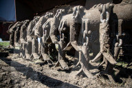 Sappers clear Russian laid landmines in Ukraine's farmlands