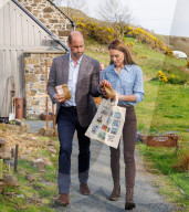 Prince William and Kate Middleton on the Isle of Mull, UK.