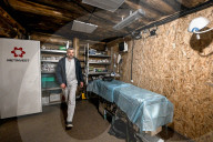 Underground surgical field hospital on Ukriane's front line