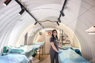 Underground surgical field hospital on Ukriane's front line