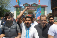 Protest Over Harassment Faced By Kashmiri Students