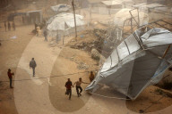 Dust Storm In Gaza, Palestine