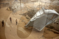 Dust Storm In Gaza, Palestine