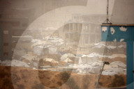 Dust Storm In Gaza, Palestine