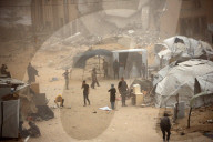 Dust Storm In Gaza, Palestine