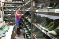Handmade Boots Production In Bandung, Indonesia.