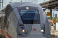 ICE High-speed Train Arriving At Ingolstadt Central Station