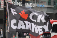 Protest Against Canadian Prime Minister Mark Carney In Toronto