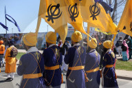 Sikhs Take Part In A Nagar Kirtan During Vaisakhi In Toronto, Canada