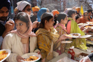Sikhs Take Part In A Nagar Kirtan During Vaisakhi In Toronto, Canada