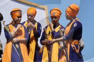 Sikhs Take Part In A Nagar Kirtan During Vaisakhi In Toronto, Canada