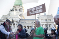 Demonstration By Retirees Demanding Remedies And Improvements To Their Retirement Plans