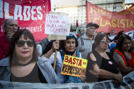 Demonstration By Retirees Demanding Remedies And Improvements To Their Retirement Plans