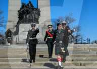 Ceremonial Guard Performs Changing Of The Guard At Ottawa’s National War Memorial
