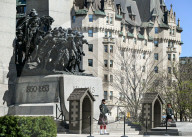 Ceremonial Guard Performs Changing Of The Guard At Ottawa’s National War Memorial
