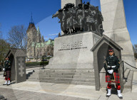Ceremonial Guard Performs Changing Of The Guard At Ottawa’s National War Memorial