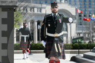 Ceremonial Guard Performs Changing Of The Guard At Ottawa’s National War Memorial