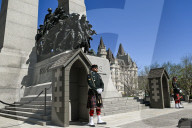 Ceremonial Guard Performs Changing Of The Guard At Ottawa’s National War Memorial