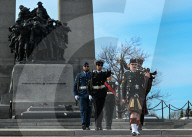 Ceremonial Guard Performs Changing Of The Guard At Ottawa’s National War Memorial