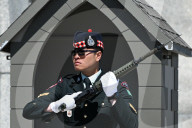 Ceremonial Guard Performs Changing Of The Guard At Ottawa’s National War Memorial