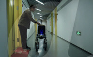 Wheeled industrial robot