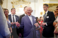 King Charles and Queen Camilla at Buckingham Palace reception