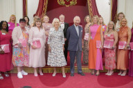 King Charles and Queen Camilla at Buckingham Palace reception