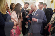 King Charles and Queen Camilla at Buckingham Palace reception