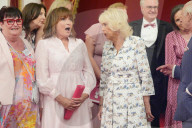King Charles and Queen Camilla at Buckingham Palace reception
