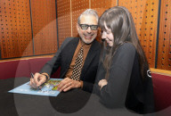 Going for Goldblum: fans flock to Jurassic Park star Jeff Goldblum in London.