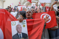 Kais Saied’s Supporters Protest Against Foreign Interference In Tunis
