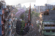 Rato Machhindranath Chariot Procession In Nepal