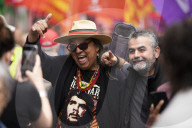 Workers' Day Demonstration In Barcelona, Spain.