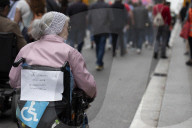 Workers' Day Demonstration In Barcelona, Spain.