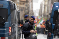 Workers' Day Demonstration In Barcelona, Spain.