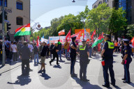 High Police Presence At The Labour Day Demonstration In Munich