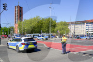High Police Presence At The Labour Day Demonstration In Munich