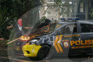 Labor Day Protest In Bandung Ends In Riot