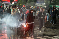 Labor Day Protest In Bandung Ends In Riot