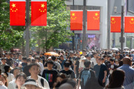 May Day Shopping Crowd In Shanghai