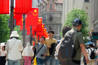 May Day Shopping Crowd In Shanghai