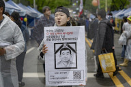 Mass Workers' Rally Fills Central Seoul On International Workers' Day