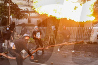 Labor Day Protest In Bandung Ends In Riot