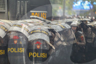 Labor Day Protest In Bandung Ends In Riot
