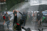 Labor Day Protest In Bandung Ends In Riot