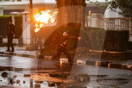 Labor Day Protest In Bandung Ends In Riot