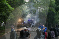 Labor Day Protest In Bandung Ends In Riot
