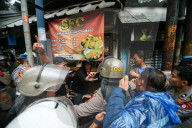 Labor Day Protest In Bandung Ends In Riot